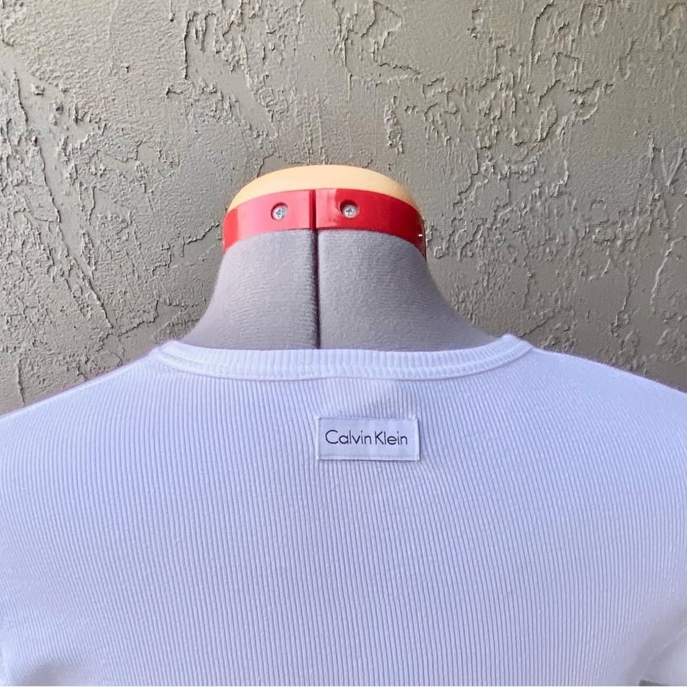 Calvin Klein Ribbed Tee - Picture 2 of 2